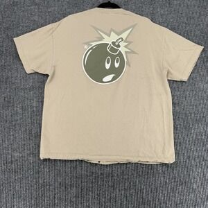 The Hundreds Adam Bomb T Shirt XL Beige Graphic Streetwear Mens Logo